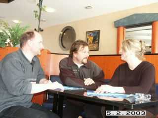 Hr. Wostatek, Hr. Molsner und Fr. Conz